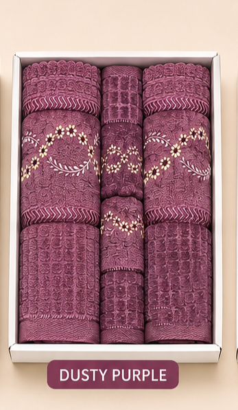 Dusty Purple Celebration towel set